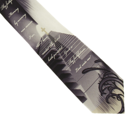 796736089067 Great Is Thy Faithfulness Silk Necktie (Tie)