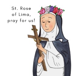 796745001104 Saint Rose Of Lima (Magnet)