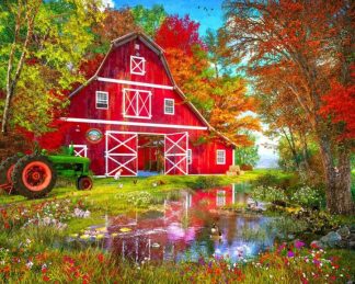 819273023087 Autumn At The Old Barn 1000 Piece (Puzzle)