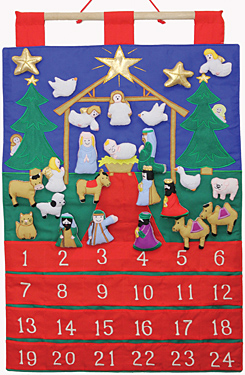 871241008816 Tidings Of Joy Fabric Advent Calendar