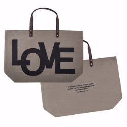 886083590023 Love Large Jute Bag