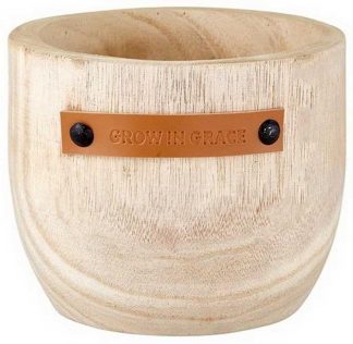 886083955129 Grow In Grace Wood Planter