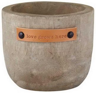 886083955204 Love Grows Here Wood Planter