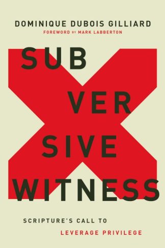 9780310124030 Subversive Witness : Scripture's Call To Leverage Privilege