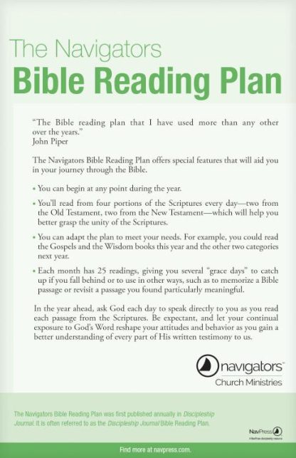 9781576839744 Discipleship Journal Bible Reading Plan 25 Pack