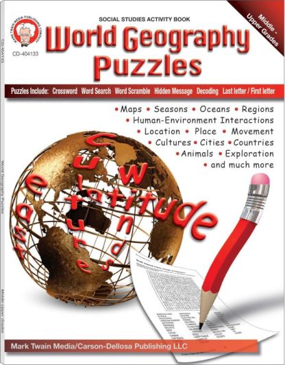 9781580375597 World Geography Puzzles