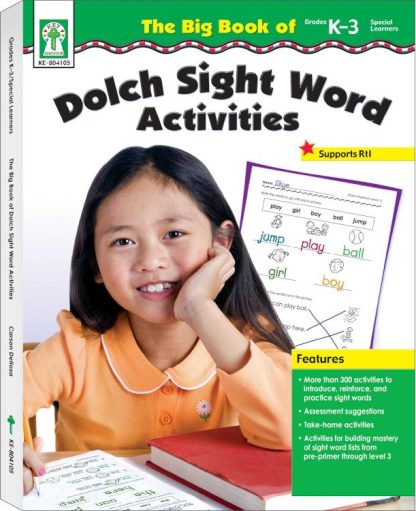 9781620573631 Big Book Of Dolch Sight Word Activities Grades K-3 Special Learners