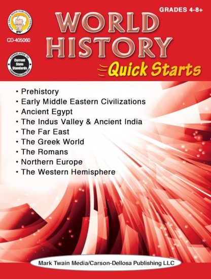 9781622238286 World History Quick Starts Workbook Grades 4-12