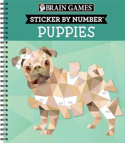 9781639381708 Sticker By Numbers Puppies