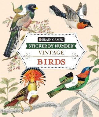 9781639384204 Sticker By Number Vintage Birds