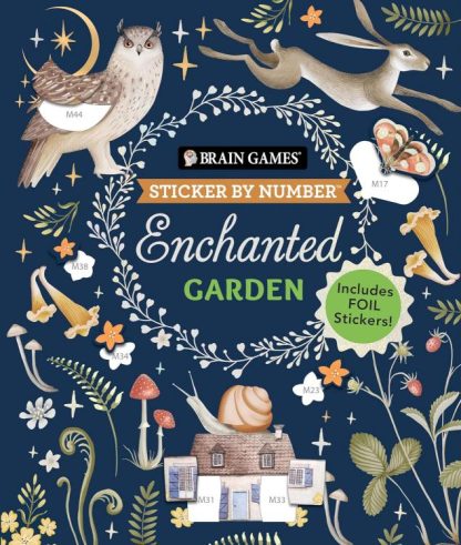 9781639384785 Sticker By Number Enchanted Garden