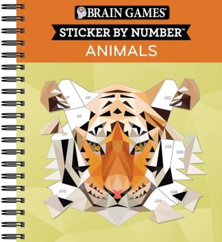 9781645580355 Sticker By Number Animals