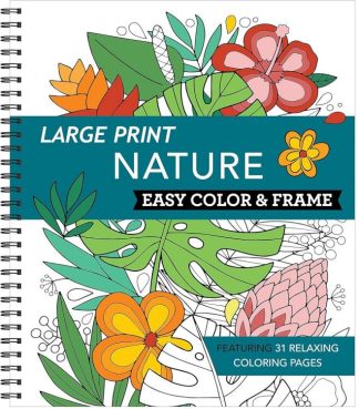 9781645586784 Large Print Easy Color And Frame Nature