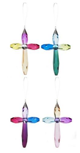 065810036427 Hanging Rainbow Cross 12 Pack (Ornament)