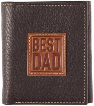 1220000320024 Best Dad Genuine Leather Trifold