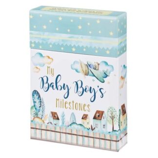 6006937147447 My Baby Boys Milestones Card Box