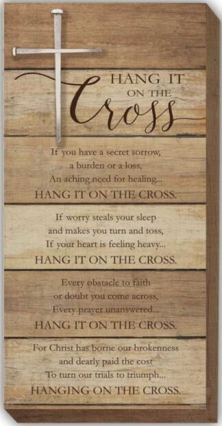 785525297257 Hang It On The Cross Placque (Plaque)